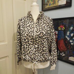 Animal Print zip sweatshirt